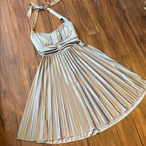 Speechless Shimmering Silver Dress